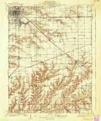Jacksonville 1937 topographic map preview