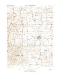 Jerseyville 1930 topographic map thumbnail