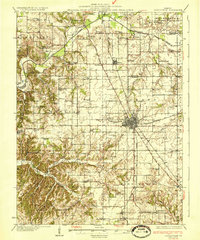 Jerseyville 1933 topographic map thumbnail