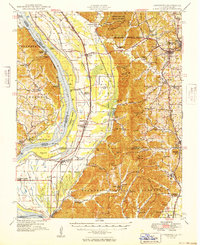 Jonesboro 1949 topographic map thumbnail