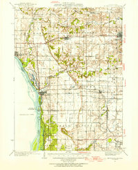 Keithsburg 1935 topographic map thumbnail