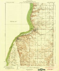 Keokuk 1936 topographic map preview