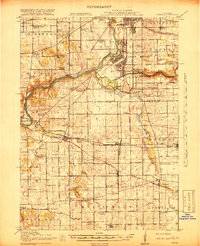 Kings 1918 topographic map thumbnail