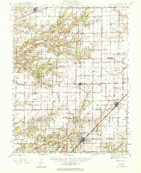 Kinmundy 1945 topographic map thumbnail