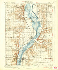Lacon 1937 topographic map preview