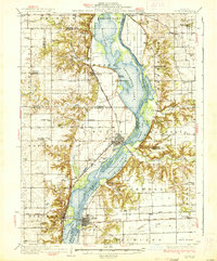 Lacon 1937 topographic map preview