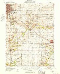 Le Roy 1951 topographic map preview
