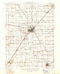 Lincoln 1913 topographic map thumbnail