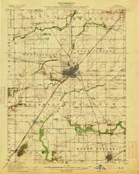 Lincoln 1913 topographic map preview