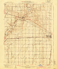 Mahomet 1907 topographic map preview