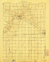 Mahomet 1907 topographic map preview