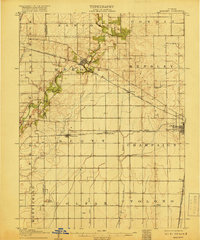 Mahomet 1907 topographic map thumbnail