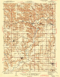 Maquon 1943 topographic map preview