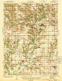 Maquon 1943 topographic map thumbnail