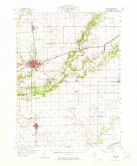 Maroa 1957 topographic map preview