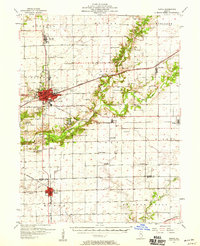 Maroa 1957 topographic map thumbnail