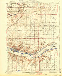 Marseilles 1916 topographic map thumbnail