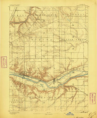 Marseilles 1892 topographic map thumbnail