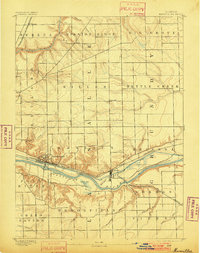 Marseilles 1892 topographic map thumbnail