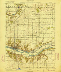 Marseilles 1916 topographic map thumbnail