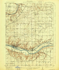 Marseilles 1916 topographic map thumbnail