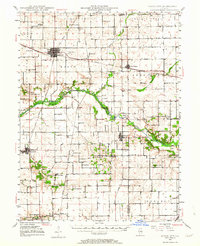 Mason City 1948 topographic map thumbnail
