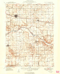 Mason City 1949 topographic map thumbnail