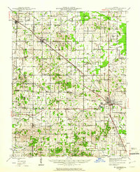 McLeansboro 1942 topographic map thumbnail