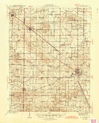 McLeansboro 1945 topographic map thumbnail