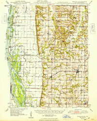 Mendon 1948 topographic map preview