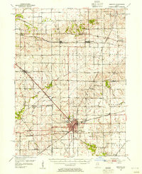 Mendota 1952 topographic map thumbnail