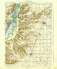 Metamora 1937 topographic map preview