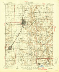 Mount Olive 1915 topographic map preview