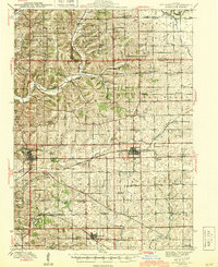 Mt Carroll 1944 topographic map thumbnail