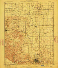Murphysboro 1910 topographic map preview