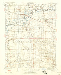 Okawville 1940 topographic map thumbnail