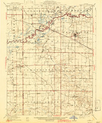 Okawville 1910 topographic map thumbnail