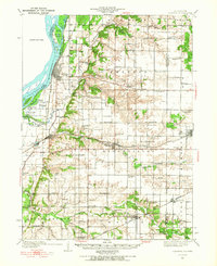 Oquawka 1934 topographic map thumbnail