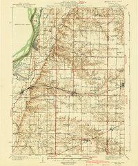 Oquawka 1940 topographic map thumbnail