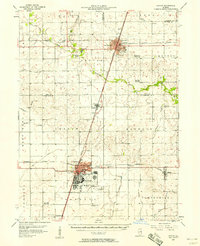 Paxton 1957 topographic map preview
