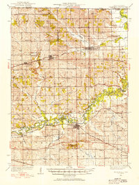 Pecatonica 1932 topographic map preview