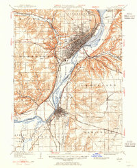 Peoria 1927 topographic map thumbnail