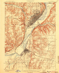 Peoria 1905 topographic map thumbnail
