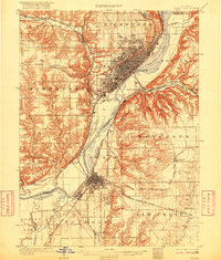 Peoria 1905 topographic map thumbnail