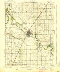 Pontiac 1939 topographic map thumbnail