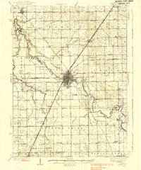 Pontiac 1939 topographic map thumbnail