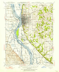 Quincy 1944 topographic map thumbnail