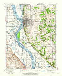 Quincy 1944 topographic map thumbnail