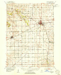 Rochelle 1952 topographic map thumbnail