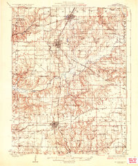 Roodhouse 1926 topographic map thumbnail